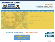 Tablet Screenshot of charlottestreetanimalhospital.com